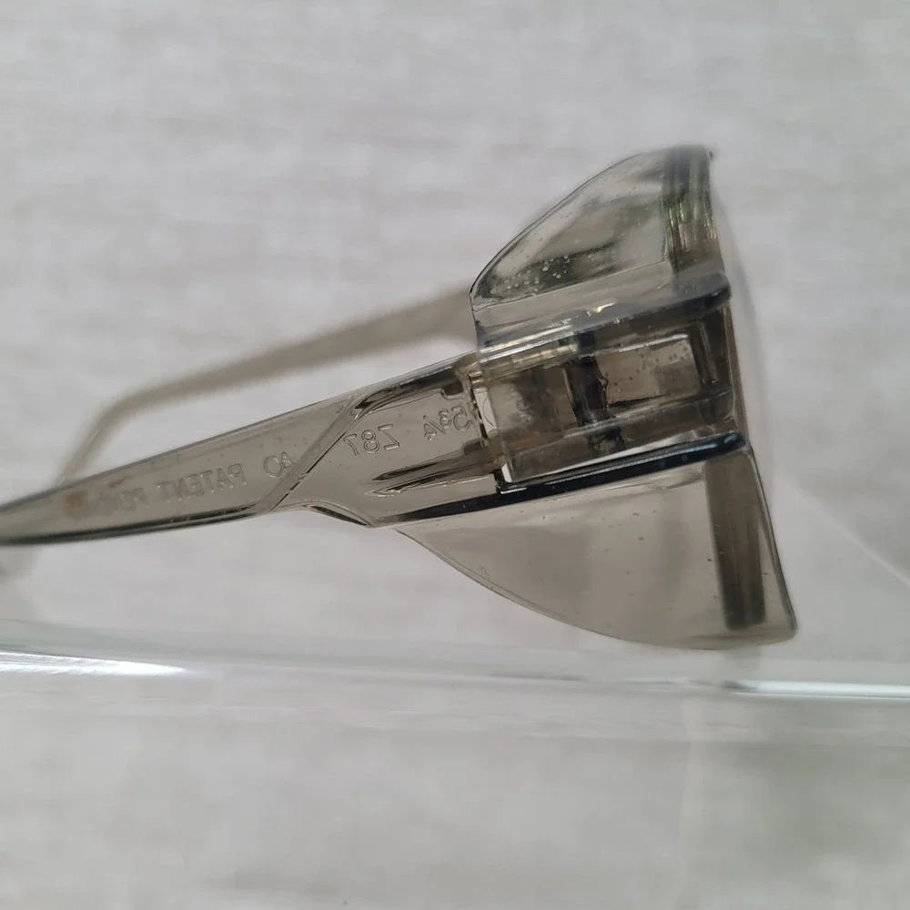 Vintage American Optical AO Z87 Safety Glasses Aviator Gray Side Shields Retro